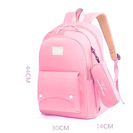 Imagem de Mochila Feminina Semi Impermeável Vira Bolsa Media Compacta Escola Faculdade Cursinho Trabalho Blogueira Resistente Top