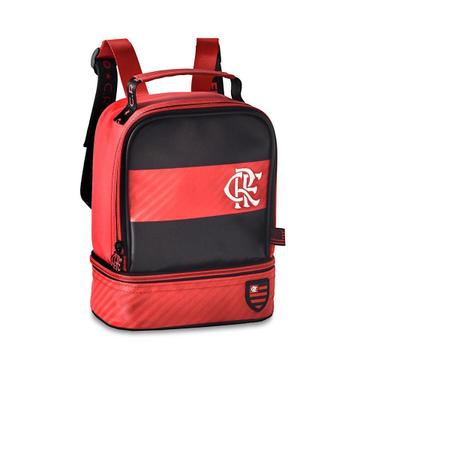 Imagem de Mochila Flamengo Com Lancheira E Estojo Kit Escolar Infantil