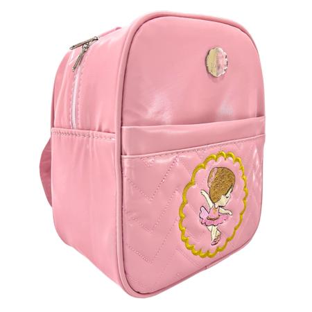 Imagem de Mochila Infantil Ballet Bolsa Bailarina Menina Dança