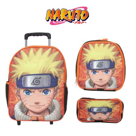 Kit Material Escolar Infantil Menino Naruto Completo Barato