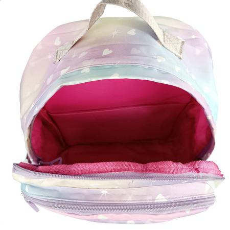 Imagem de Mochila Infantil Colorida Grande Bolsa Escolar Tie Dye Porta Lápis Caneta Espaço Notebook Garrafa