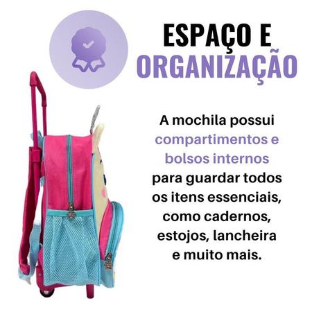 Mochila Infantil Feminina Roblox Juvenil Costas Cor Rosa - USA Magazine