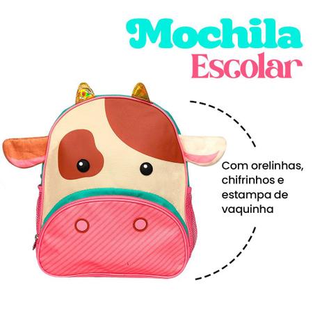 Imagem de Mochila Infantil Com Alças - Vaca