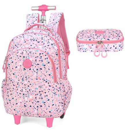 Imagem de Mochila Infantil com Rodinhas Up4you Com Estojo 100 Pens