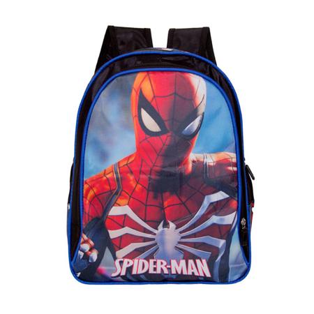 Imagem de Mochila Infantil Costas Spider Man e Itens Toys 2U