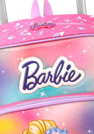 Imagem de Mochila Infantil De Rodinhas Barbie Fada Bailarina Pink 