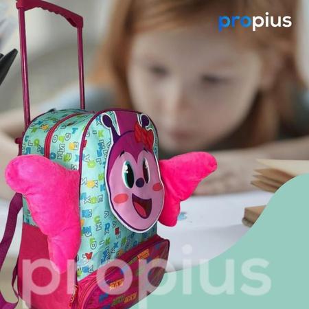 Mochila Infantil Escolar Borboleta Viagem Jardim Infância - Vida Pratika Imagem de Mochila Infantil Escolar Borboleta Viagem Jardim Infância