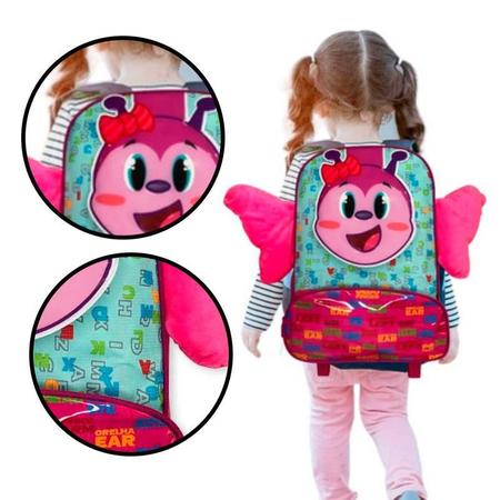 Imagem de Mochila Infantil Escolar Borboleta Viagem Jardim Infância