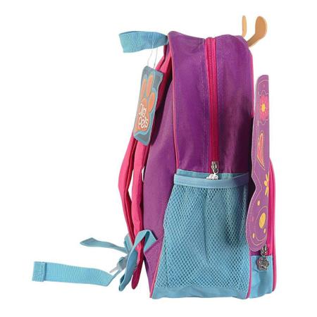 Imagem de Mochila Infantil Escolar Com Alças De Borboleta Rosa Ou Roxa