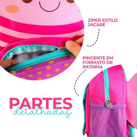 Imagem de Mochila Infantil Escolar Creche Com Alças Vários Desenhos