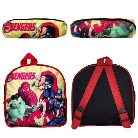 Imagem de Mochila Infantil Escolar Menino Rodinha Avengers Lançamento