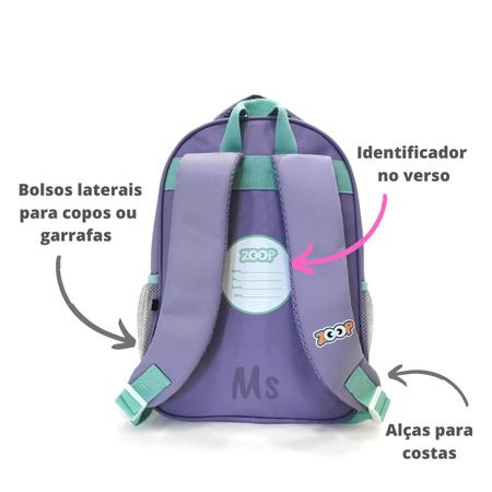 Mochila Infantil Mochilinha Animais Escolar Passeio Bebe Menina Menino  Creche