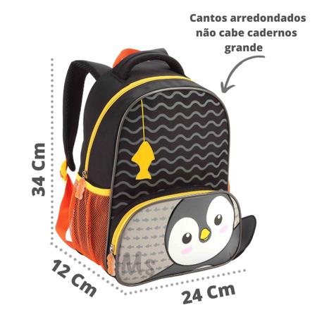 Mochila Infantil Mochilinha Animais Escolar Passeio Bebe Menina Menino  Creche