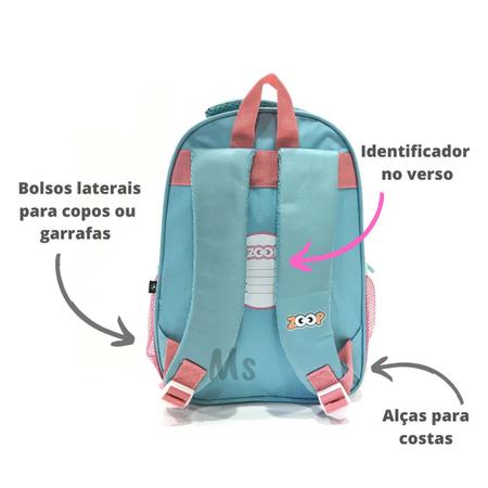 Mochila Infantil Mochilinha Animais Escolar Passeio Bebe Menina Menino  Creche