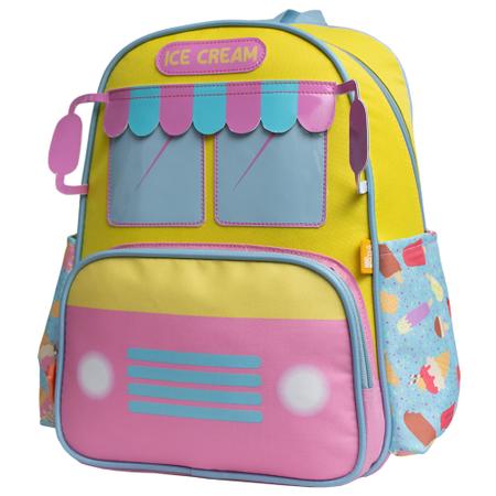 Imagem de Mochila infantil feminina ice cream 14''