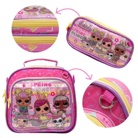 Imagem de Mochila Infantil Grande de Rodinhas LOL Menina