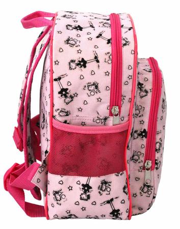 Imagem de Mochila Infantil LS Bolsas com 4 divisões Estampa Rosa com Pink - MO3172