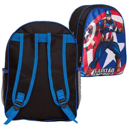 Imagem de Mochila Infantil Masculina Capitão América Herói Toys 2U