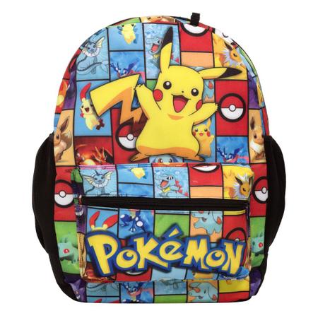 Imagem de Mochila Infantil Masculina Juvenil Pokémon Pikachu Passeio