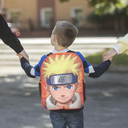 Mochila Infantil Masculina Naruto Clássico Costa + Lancheira - Chic Outlet  - Economize com estilo!