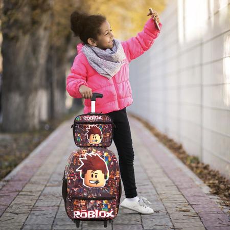 Mochila Masculina Infantil Roblox Rodinhas Lancheira Estojo - TOYS 2U - Kit  Mochila Infantil - Magazine Luiza