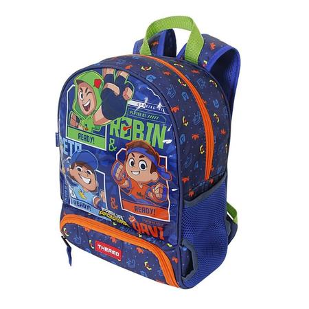 Mochila Infantil Menino Bolso térmico e porta refeição - Família Arqueira - DERMIWIL Imagem de Mochila Infantil Menino Bolso térmico e porta refeição - Família Arqueira