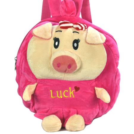 Imagem de Mochila infantil Pelucia 3D porquinho pink CBRN07660