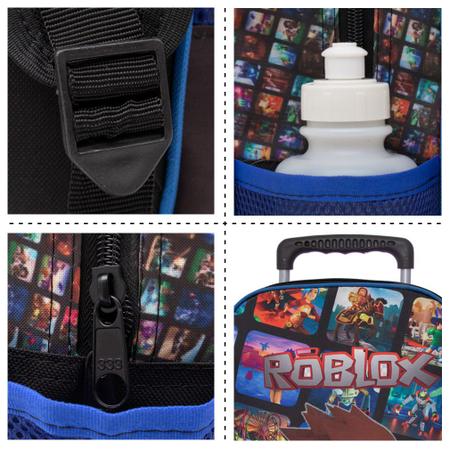 Mochila Infantil Rodinhas Menino Jogo Roblox Passeio Toys 2U - Kit