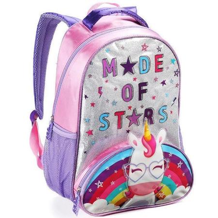 Imagem de Mochila Infantil Unicórnio Feminina Denlex