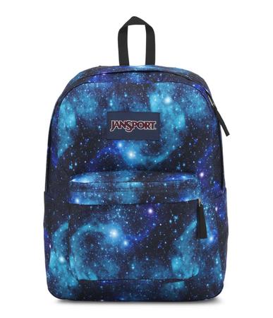 Mochila Jansport Superbreak Galaxy Azul Mochilas Magazine Luiza