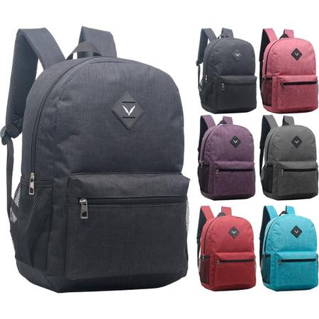 Imagem de Mochila Juvenil Lisa Grande Básica Várias Cores Resistente - Yepp