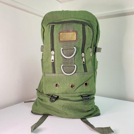 Imagem de Mochila lona camping esporte trilhas viagem alta capacidade