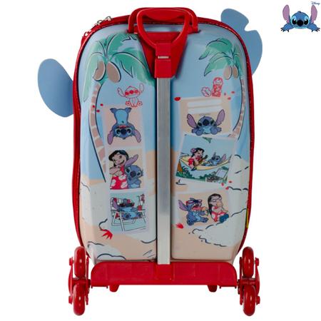 Imagem de Mochila Mala 3D Stitch Disney Escolar com Rodinhas