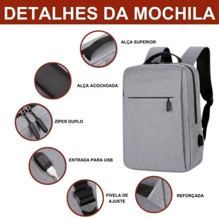 Imagem de Mochila mala De Viagem A bordo Grande Impermeável Anti-furto Casual Trilha Notebook Avião