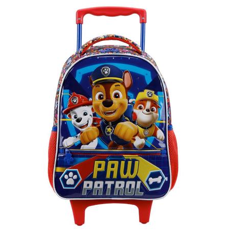 Imagem de Mochila/Mala Infantil Escolar com rodas 40x30cm Patrulha Canina Xeryus