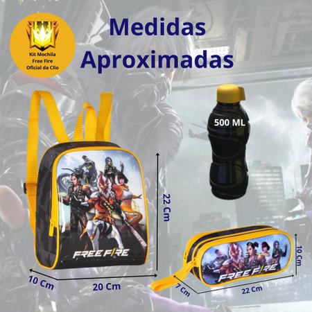 Mochila Escolar Masculino Feminino Free Fire Volta Às Aulas