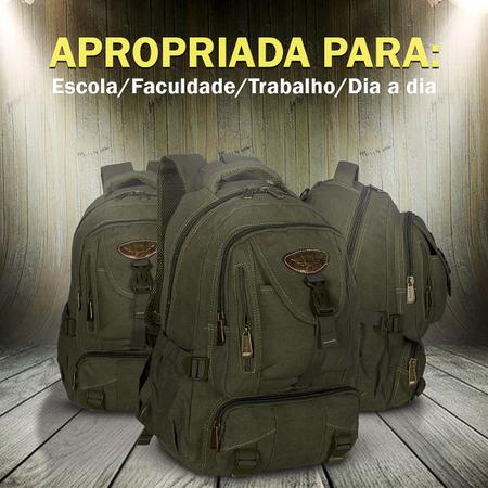 Imagem de Mochila Masculina Escolar Notebook Reforçada Em Lona