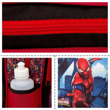 Mochila Masculina Homem Aranha de Costa + Lancheira e Estojo - TOYS 2U Imagem de Mochila Masculina Homem Aranha de Costa + Lancheira e Estojo