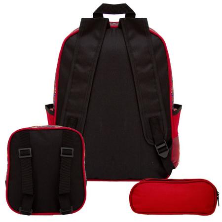 Mochila Masculina Homem Aranha de Costa + Lancheira e Estojo - TOYS 2U Imagem de Mochila Masculina Homem Aranha de Costa + Lancheira e Estojo