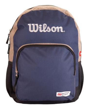 Imagem de mochila masculina wilson azul com marrom 