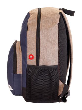 Imagem de mochila masculina wilson azul com marrom 