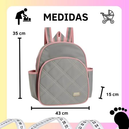 Mochila Bebê Bordada Urso G - Merver