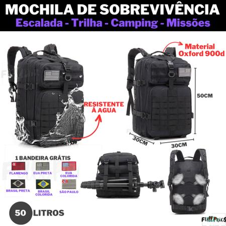 Mochila Militar 50l Resistente a Água - FullPrice - Mochilas