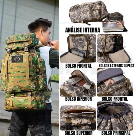 Mochila militar grande clearance