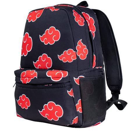 Bolsa + Colar Akatsuki Nuvem Vermelha Anime Naruto Com Zíper. - Escorrega o  Preço