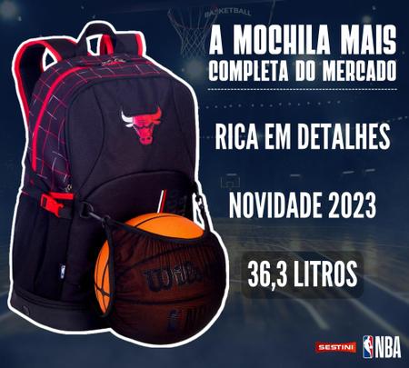 Mochila NBA Original Licenciada Chicago Bulls Esporte Viagem