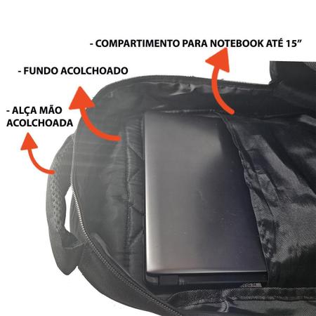 Imagem de Mochila Notebook Até 15 Com Zíper Refletivo Com Capa Mm9125