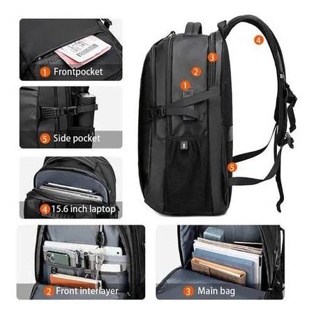 Imagem de Mochila Notebook Viagem Escolar Multifuncional Dia A Dia Arctic Hunter