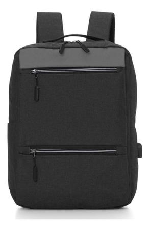 Mochila Para Notebook Executiva Unissex Usb - Preta - ARN Imagem de Mochila Para Notebook Executiva Unissex Usb - Preta