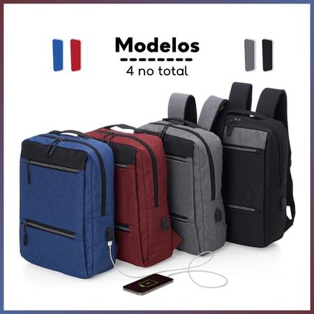 Mochila Para Notebook Executiva Unissex Usb - Preta - ARN Imagem de Mochila Para Notebook Executiva Unissex Usb - Preta